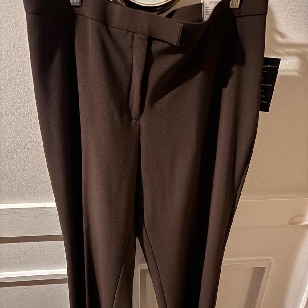 Ladies Sagharbor stretch slimming brown trousers nwt